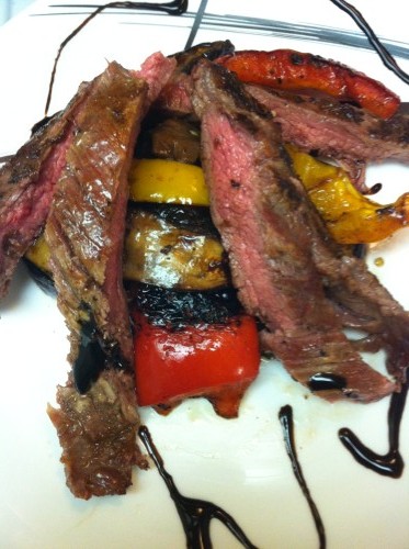 [RECIPE] A Melody Of Grilled Veggies With Flank Steak Off The Barbie