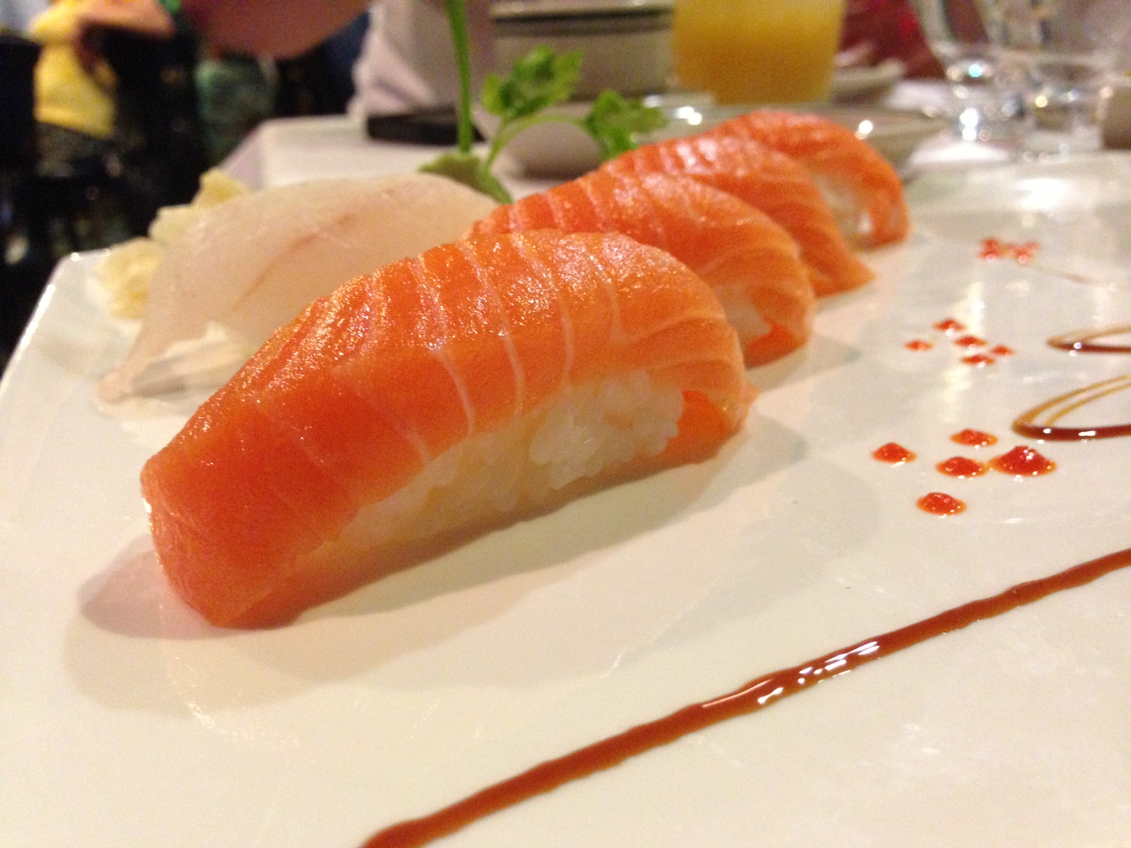 Nothing like some FRESH salmon sushi on deck!