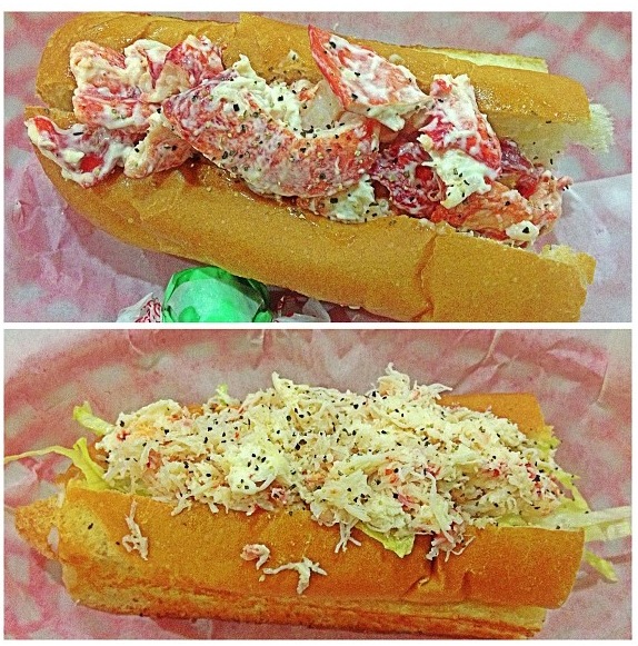 Lobster And Crab Rolls On Deck