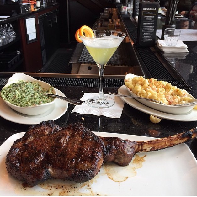 The 32 oz Wagyu Bone-In Ribeye with Spinach and Lobster Mac from @Del.Friscos in #Houston, #Texas is a Favorite of our Co-Founder @TrillOG!! Yeah you guessed IT, it’s #YouGottaEatThis Approved!! #🔑 #😍 #😳 #💣 #🔥 #🏆