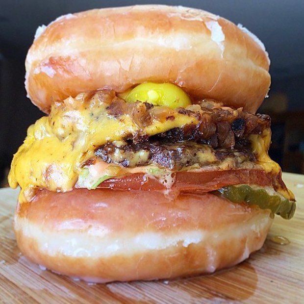 Looks like our friends from @BurgerJunkies have two Loves in there Lives – Krispy Kreme & In-N-Out!! There love for both is so Strong that they had combine them together!! | 🍔🍩