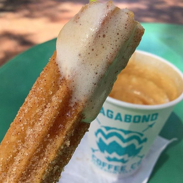 Churros to stir your Cappuccino not only come in handy but taste even better!! Just ask @robertsfoodpics!!😍