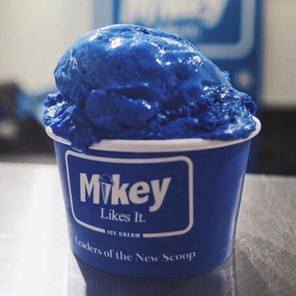 New Flavor Alert!! 🔑👉🏽 “Papa Smurf” Blueberry Now and Later Ice Cream!! Y’all already know @MikeyLikesItIceCream is Approved!! 💣😍🔥💙