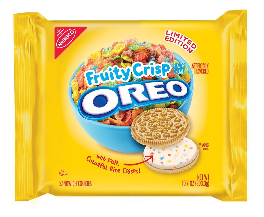 👉🏽 🚨New Cookie Alert🚨 Fruity Crisp Oreo’s!! These will be starting to hit grocery stores beginning June 1!!